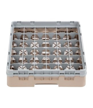 Cambro Vaatwaskorf max. glashoogte 92 mm met 36 compartimenten 500 x 500 x 143 mm Camrack - Cambro