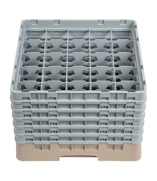 Vaatwaskorf max. glashoogte 298 mm met 25 compartimenten 500 x 500 x 349 mm Camrack - Cambro