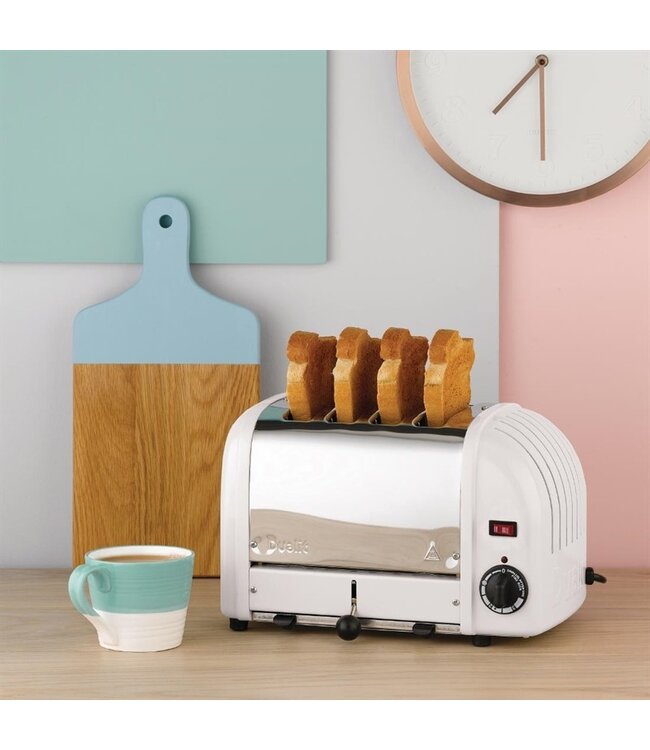 Broodrooster 4 sleuven wit 40355 360 x 210 x 220 mm Vario - Dualit