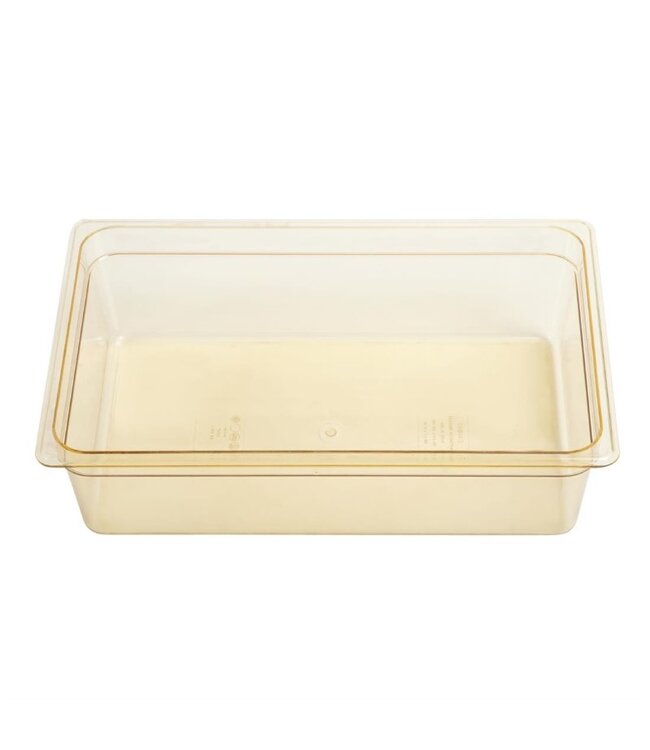 Gastronormbak kunststof 1/1-150 mm diep amber hittebestendig -40/+190 °C Hot-Pan 16HP - Cambro
