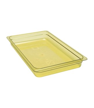 Cambro Gastronormbak kunststof 1/1-065 mm diep amber hittebestendig -40/+190 °C Hot-Pan 12HP - Cambro