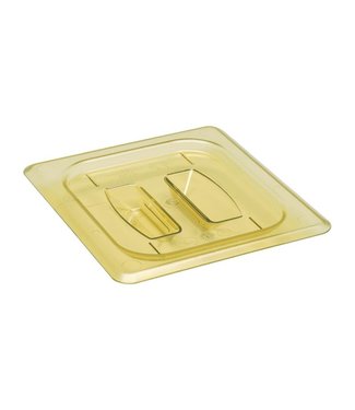 Cambro Gastronormdeksel kunststof 1/6 met greep amber hittebestendig -40/+190 °C Hot-Pan 60HPCH - Cambro