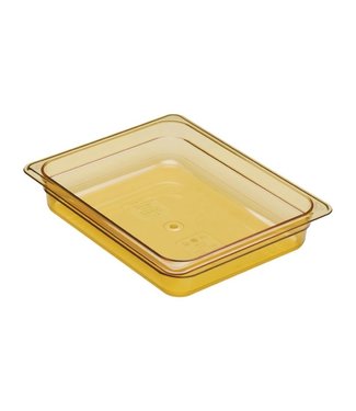 Cambro Gastronormbak kunststof 1/2-065 mm diep amber hittebestendig -40/+190 °C Hot-Pan 22HP - Cambro