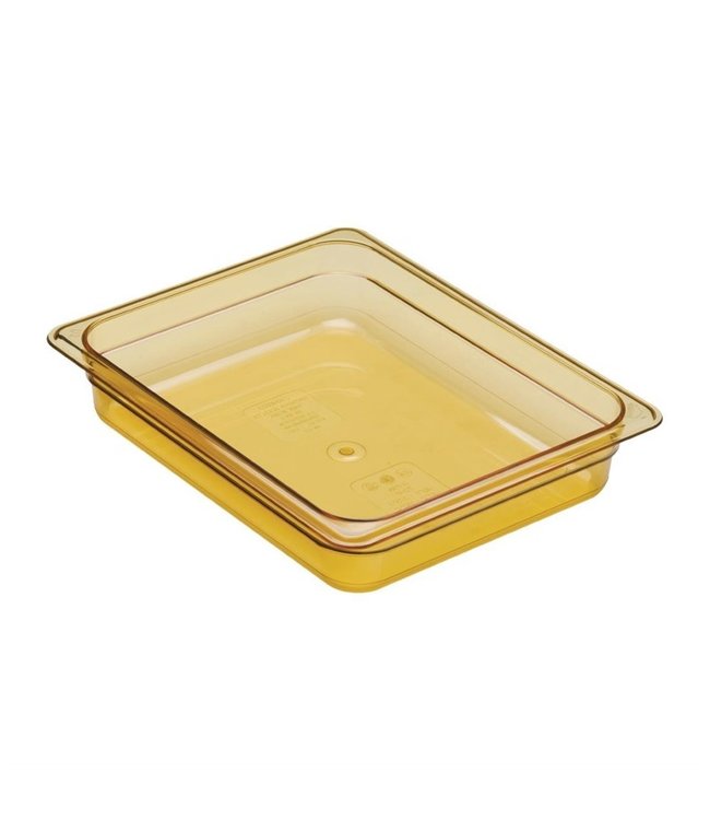 Gastronormbak kunststof 1/2-065 mm diep amber hittebestendig -40/+190 °C Hot-Pan 22HP - Cambro