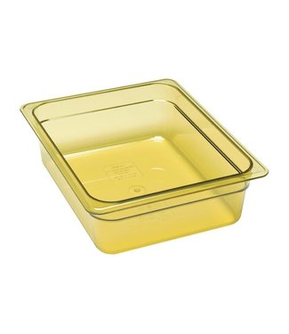 Cambro Gastronormbak kunststof 1/2-100 mm diep amber hittebestendig -40/+190 °C Hot-Pan 24HP - Cambro