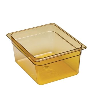 Cambro Gastronormbak kunststof 1/2-150 mm diep amber hittebestendig -40/+190 °C Hot-Pan 26HP - Cambro