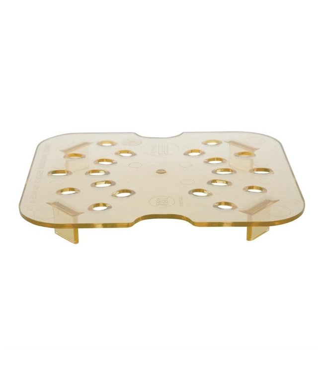 Gastronorm lekrooster kunststof 1/4 amber hittebestendig -40/+190 °C Hot-Pan 40HPD - Cambro