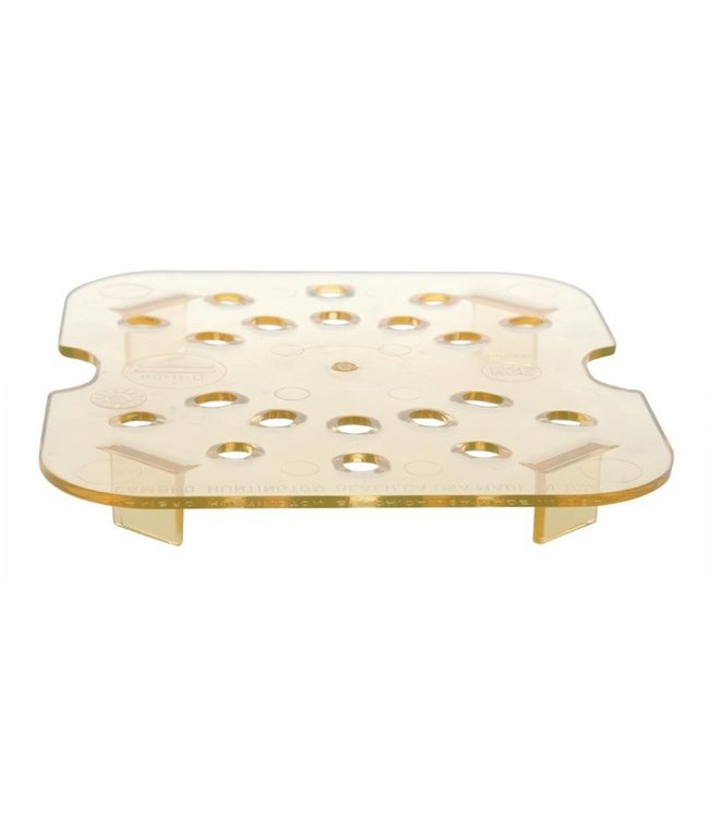 Gastronorm lekrooster kunststof 1/4 amber hittebestendig -40/+190 °C Hot-Pan 40HPD - Cambro