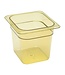 Cambro Gastronormbak kunststof 1/6-150 mm diep amber hittebestendig -40/+190 °C Hot-Pan 66HP - Cambro