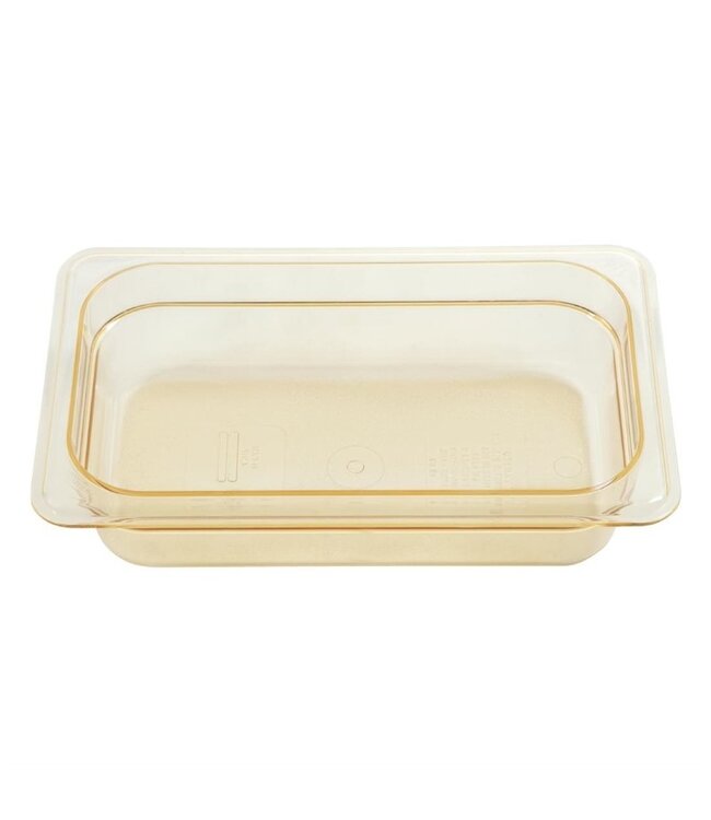 Gastronormbak kunststof 1/4-065 mm diep amber hittebestendig -40/+190 °C Hot-Pan 42HP - Cambro
