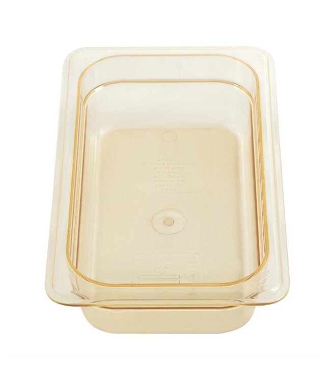 Gastronormbak kunststof 1/4-065 mm diep amber hittebestendig -40/+190 °C Hot-Pan 42HP - Cambro