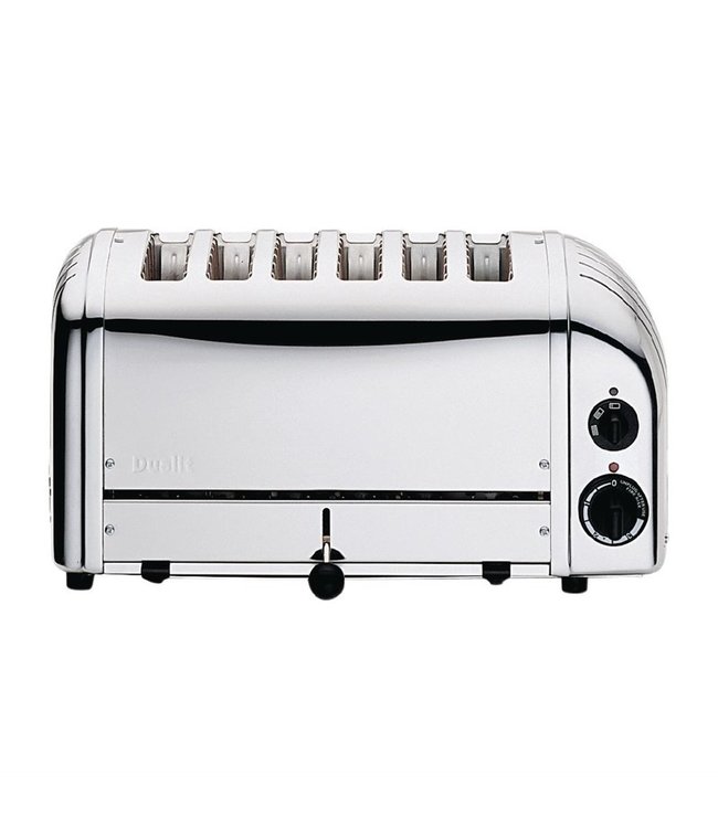 Broodrooster 6 sleuven roestvrijstaal 60144 460 x 210 x 220 mm - Dualit