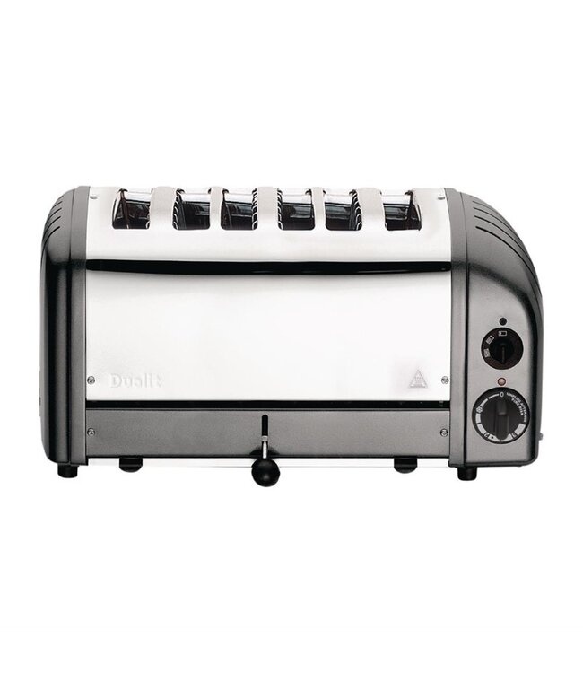 Broodrooster 6 sleuven grijs 60156 460 x 210 x 220 mm - Dualit