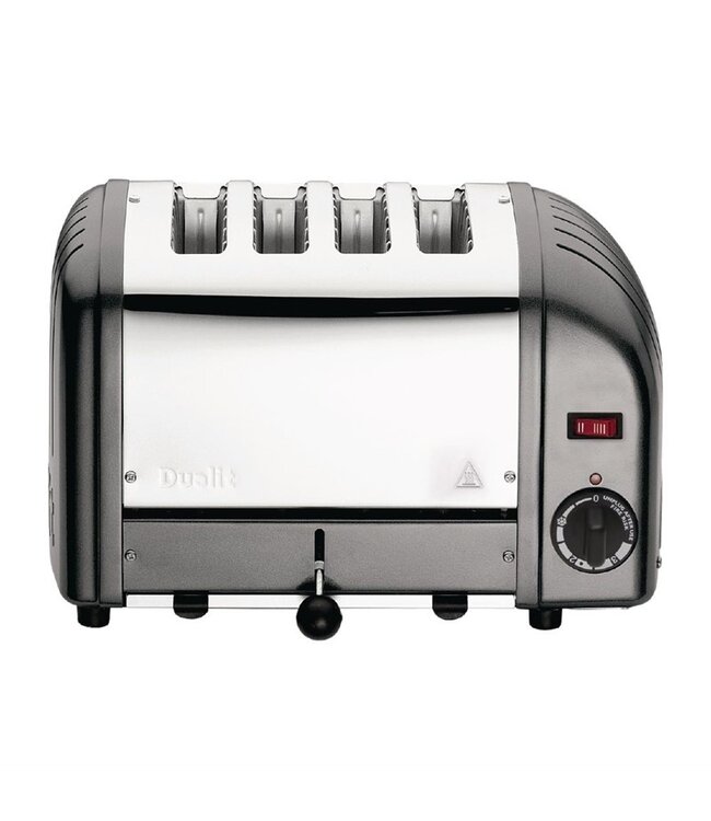 Broodrooster 4 sleuven grijs 40348 360 x 210 x 220 mm Vario - Dualit