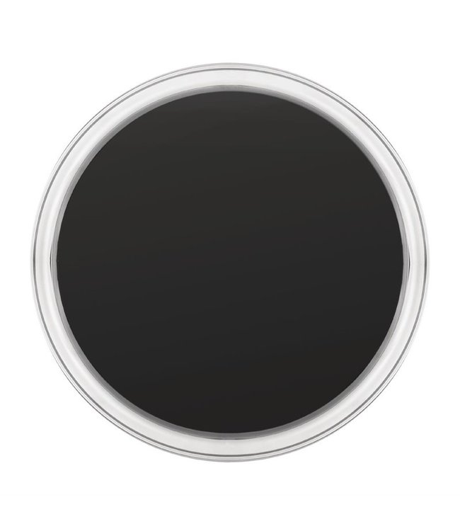 Dienblad anti-slip rond 305 x 19 mm roestvrijstaal - Fusion plus
