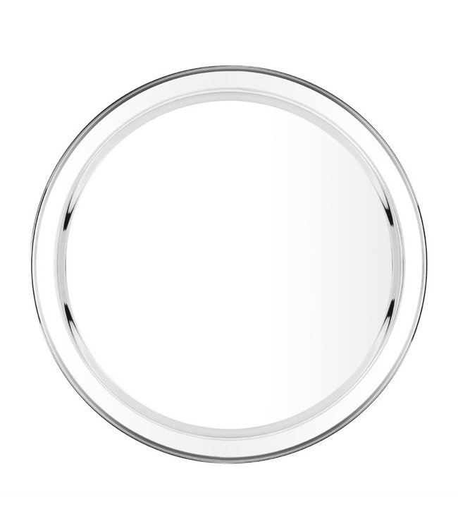 Dienblad rond 405 x 23 mm roestvrijstaal - Fusion plus