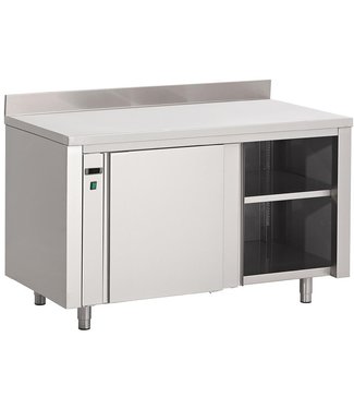 Fusion plus Warmhoudkast met achteropstand 2000 x 700  x 850 mm - Roestvrijstaal