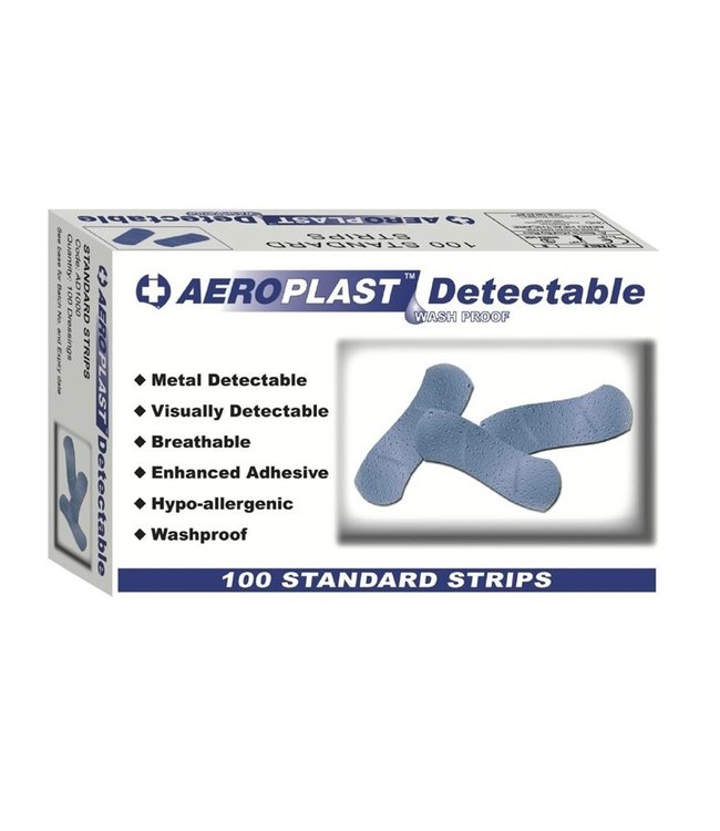 Pleisters detecteerbaar blauw | prijs & verp per 100 stuks