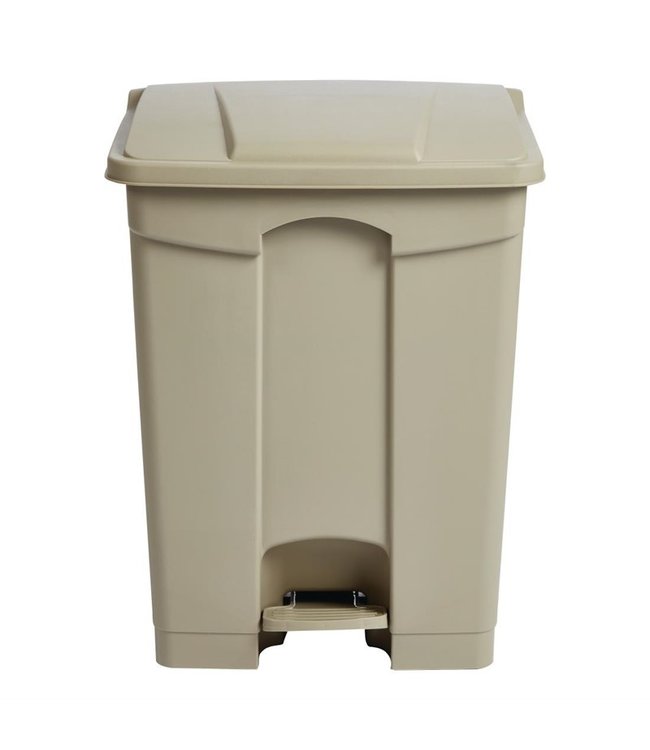 Afvalemmer beige 65 ltr 495 x 400 x 670 mm - Jantex