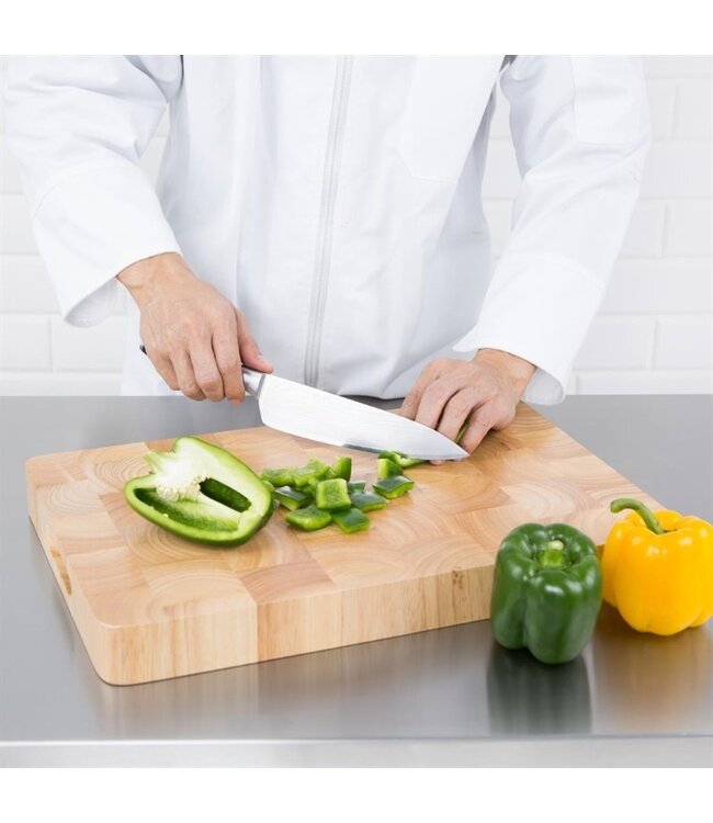 Snijplank hout 455 x 305 x 45 mm - Fusion basic