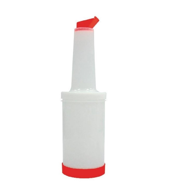 Barschenker rood 1 ltr 95 x 330 mm kunststof - Fusion plus