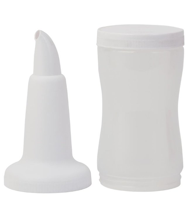 Cocktailfles wit 1,08 ltr 100 x 100 x 340 mm - Kunststof