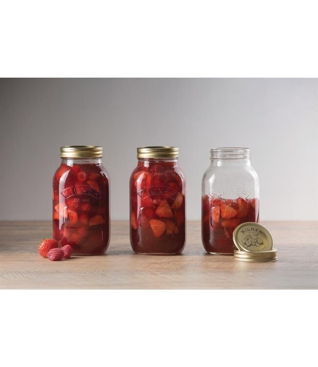 Weckpot met schroefdeksel 1 ltr 93 x 178 mm - Kilner