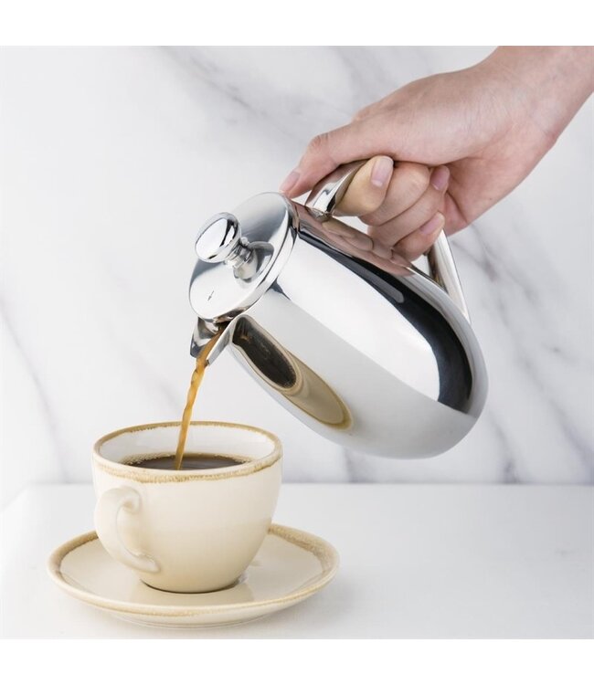 Cafetiere dubbelwandig 35 cl roestvrijstaal - Fusion plus