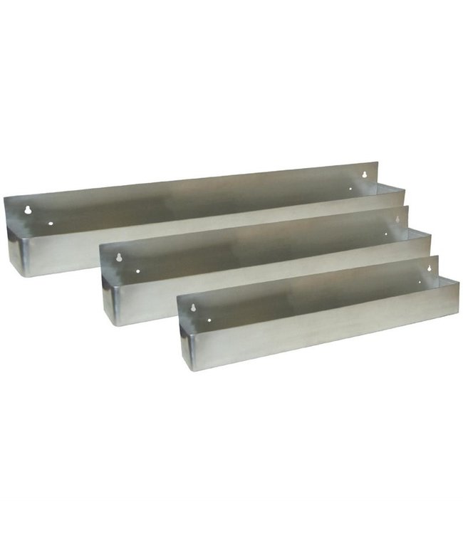 Flessenbak 1070 x 108 x 155 mm - Roestvrijstaal