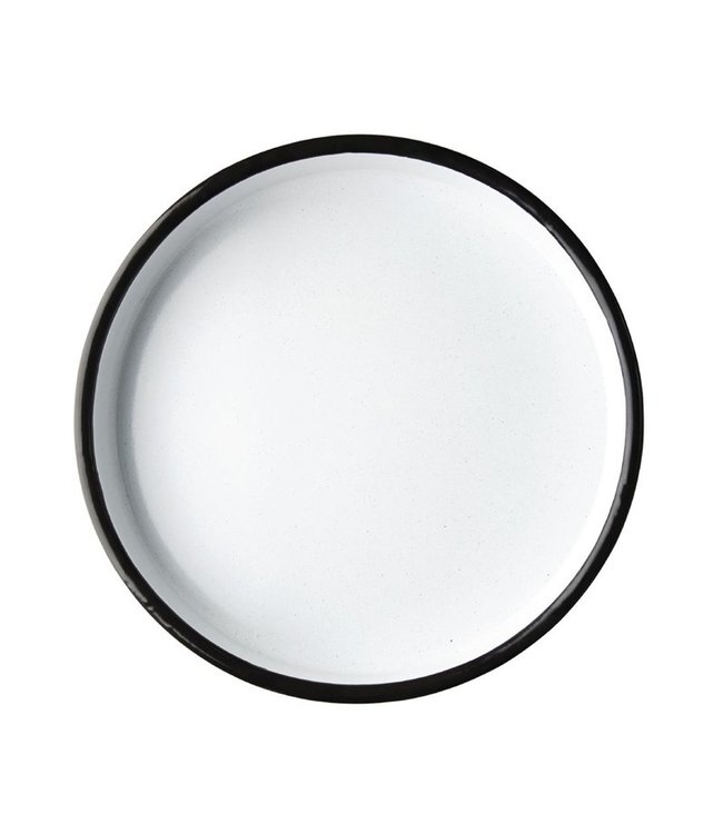 Dienblad rond 320 x 45 mm geëmailleerd - Fusion plus