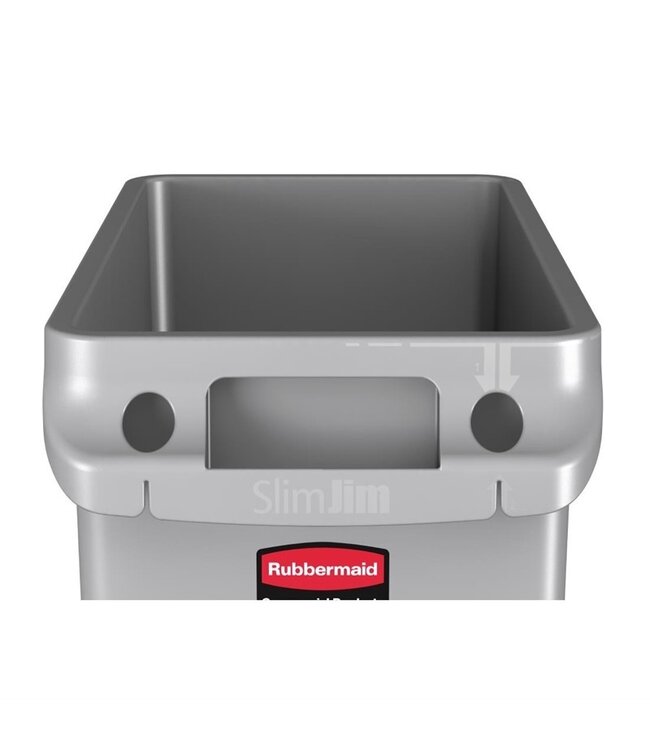 Container Slim Jim met luchtsleuven 60 ltr 558 x 279 x 635 mm - Rubbermaid