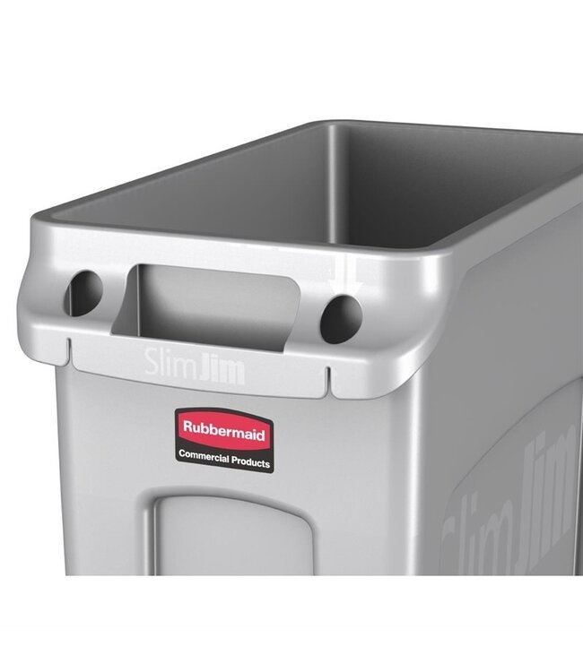 Container Slim Jim met luchtsleuven 60 ltr 558 x 279 x 635 mm - Rubbermaid