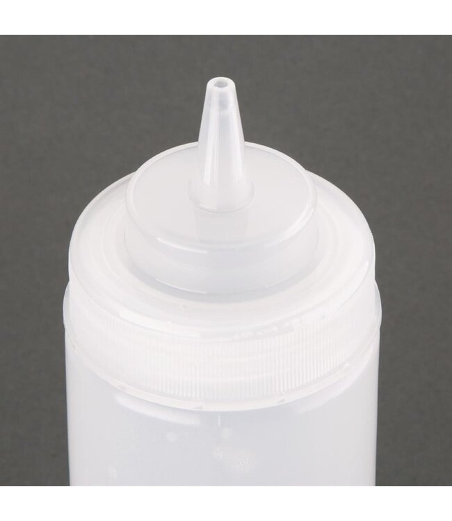 Portioneer-/ knijpfles doorzichtig 45,4 cl - Fusion basic