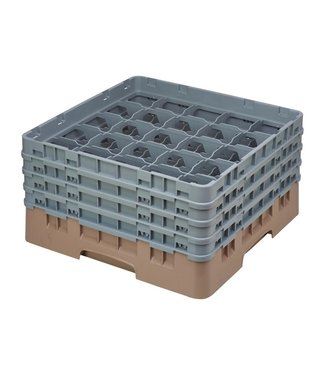 Cambro Vaatwaskorf max. glashoogte 215 mm met 25 compartimenten 500 x 500 x 267 mm Camrack - Cambro