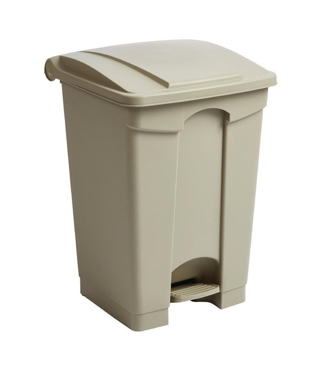Afvalemmer beige 45 ltr 405 x 395 x 600 mm - Jantex