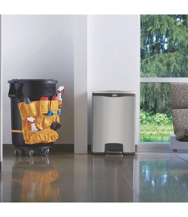 Pedaalemmer Slim Jim Front Step rvs 90 ltr 333 x 690 x 834 mm - Rubbermaid