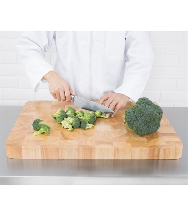 Snijplank hout 610 x 455 x 45 mm - Fusion basic