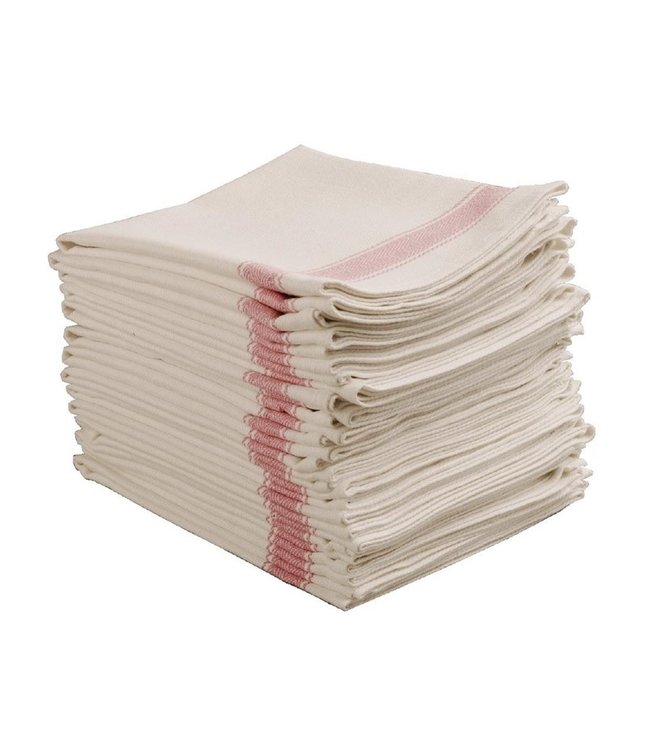 Theedoek met rode rand 762 x 508 mm - Fusion basic