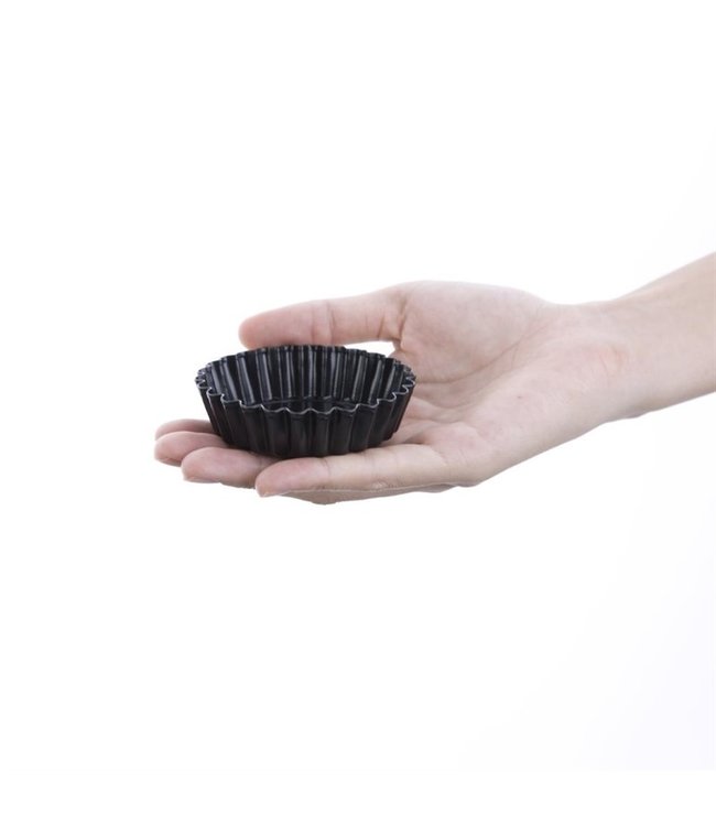 Quichevormen mini met losse bodem 80 mm anti-kleef - Fusion basic | prijs & verp per 3 stuks