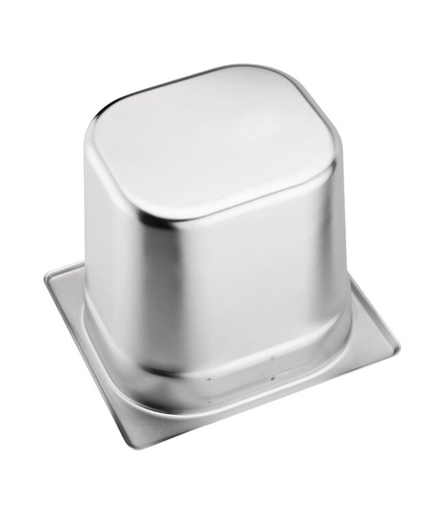 Uitklopbak 1/6GN 176 x 162 x 100 mm - Roestvrijstaal