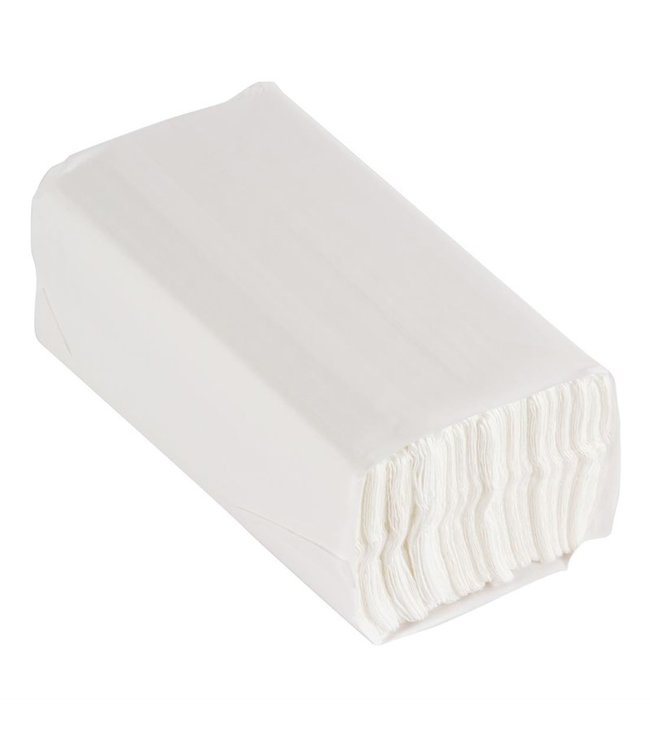 Handdoek C-vouw 2-laags wit 230 x 90 mm - Jantex  | prijs & verp per 15 x 160 vel