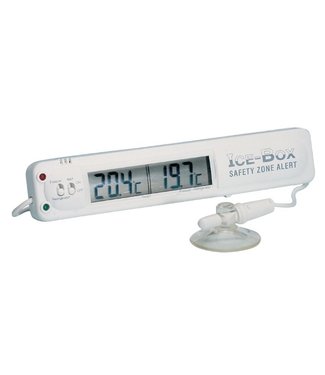 Hygiplast Koeling- en vriezerthermometer met alarm 135 x 26 mm - Hygiplas