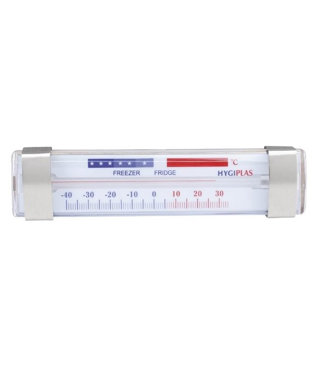 Koeling- en vriezerthermometer 130 x 40 mm - Hygiplas