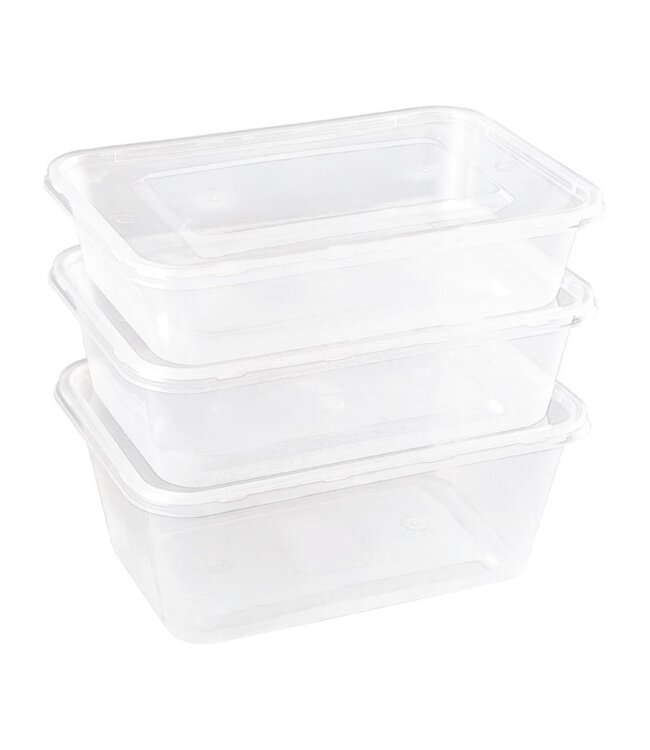 Magnetronbak disposable PP 65 cl 175 x 120 x 56 mm | prijs & verp per 250 stuks