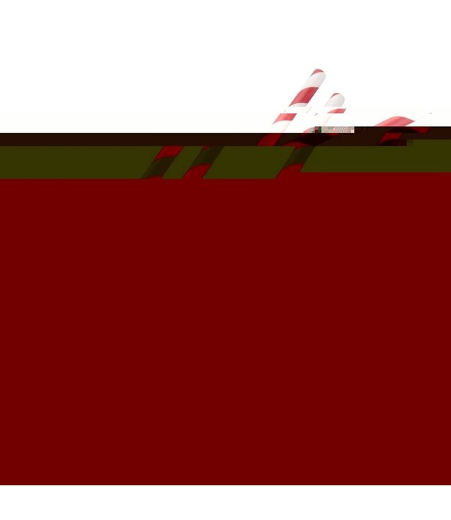 Rietje biologisch afbreekbaar rood-wit gestreept 6 x 210 mm papier - Fiesta Green  | prijs & verp per 250 stuks