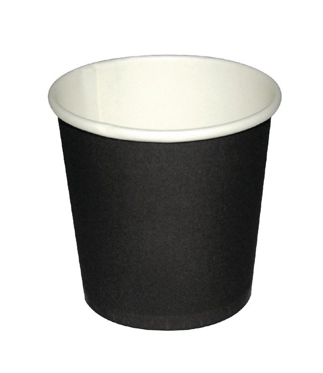 Espressobeker disp. karton zwart 12 cl 62 x 60 mm | prijs & verp per 50 stuks