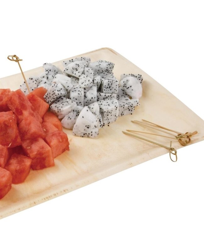 Prikker met krul biologisch afbreekbaar 90 mm bamboe - Fiesta Green | prijs & verp per 100 stuks