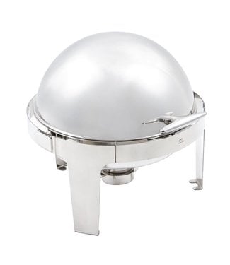 Fusion plus Rolltop ronde chafing dish 6 ltr 520 x 480 x 450 mm Paris roestvrijstaal - Fusion plus