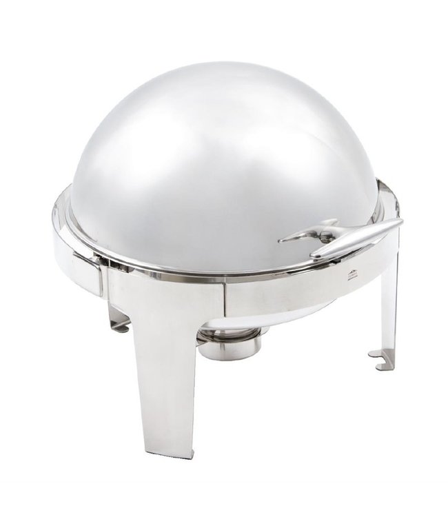 Rolltop ronde chafing dish 6 ltr 520 x 480 x 450 mm Paris - Roestvrijstaal