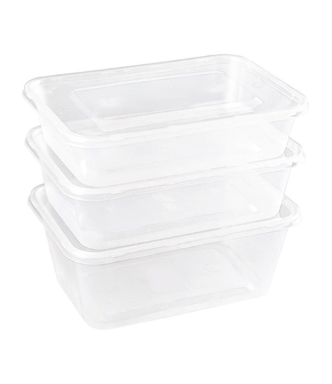 Magnetronbak disposable PP 50 cl 175 x 120 x 43 mm | prijs & verp per 250 stuks